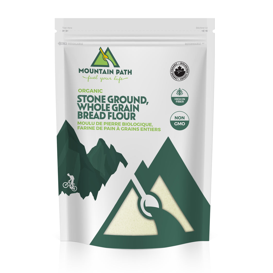 Organic Stone Ground, Whole Grain Bread Flour